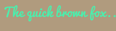 Image with Font Color 4BEEAD and Background Color B09B7E
